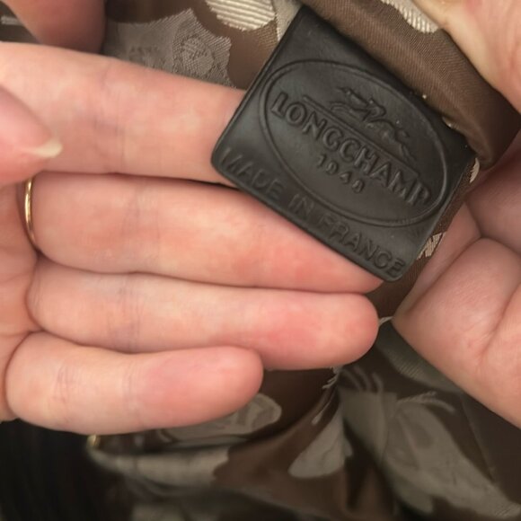 Longchamp Women’s Brown Leather Shoulder Bag - Picture 12 of 13